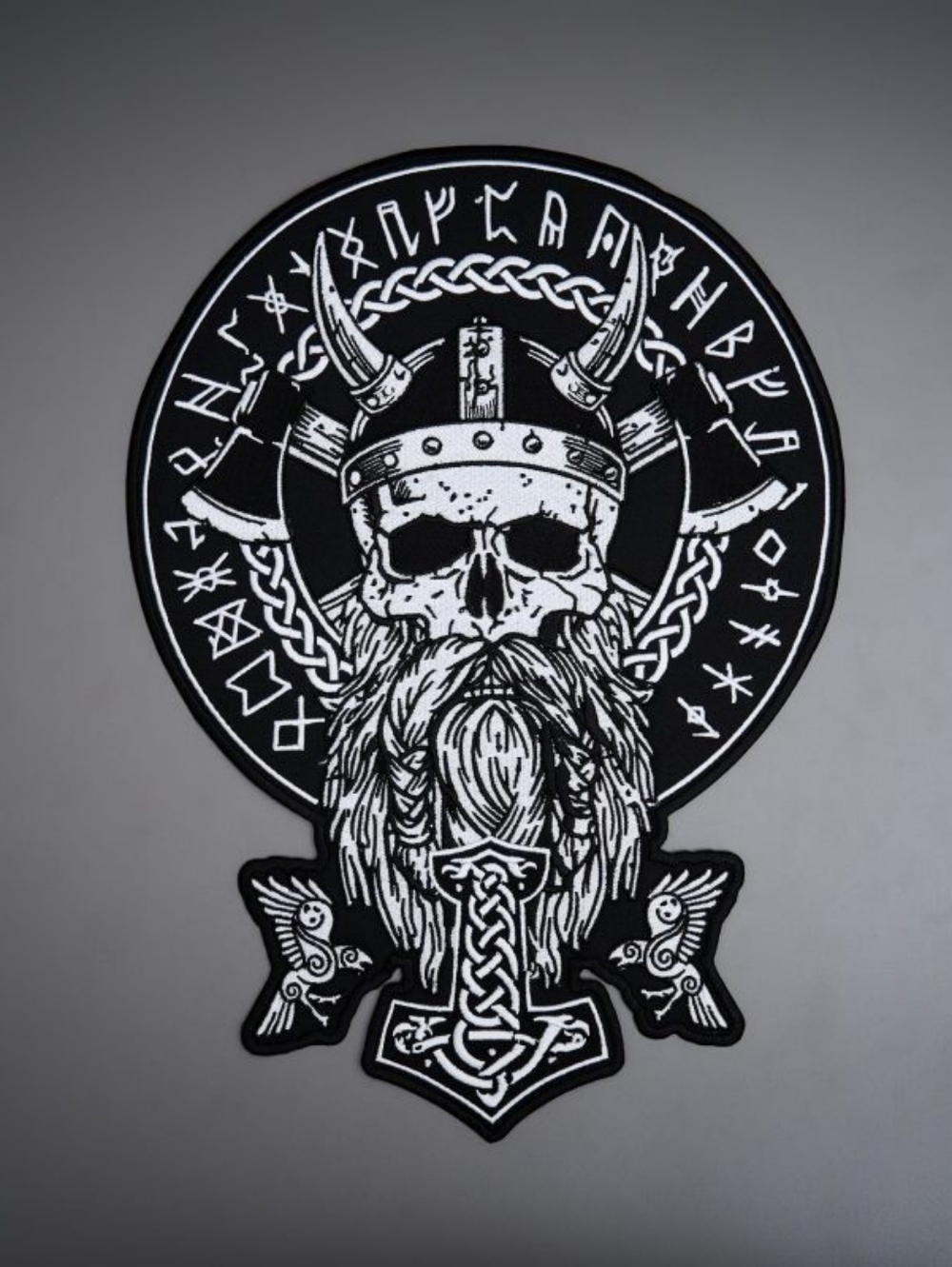 Odin Large Iron On Patch Viking